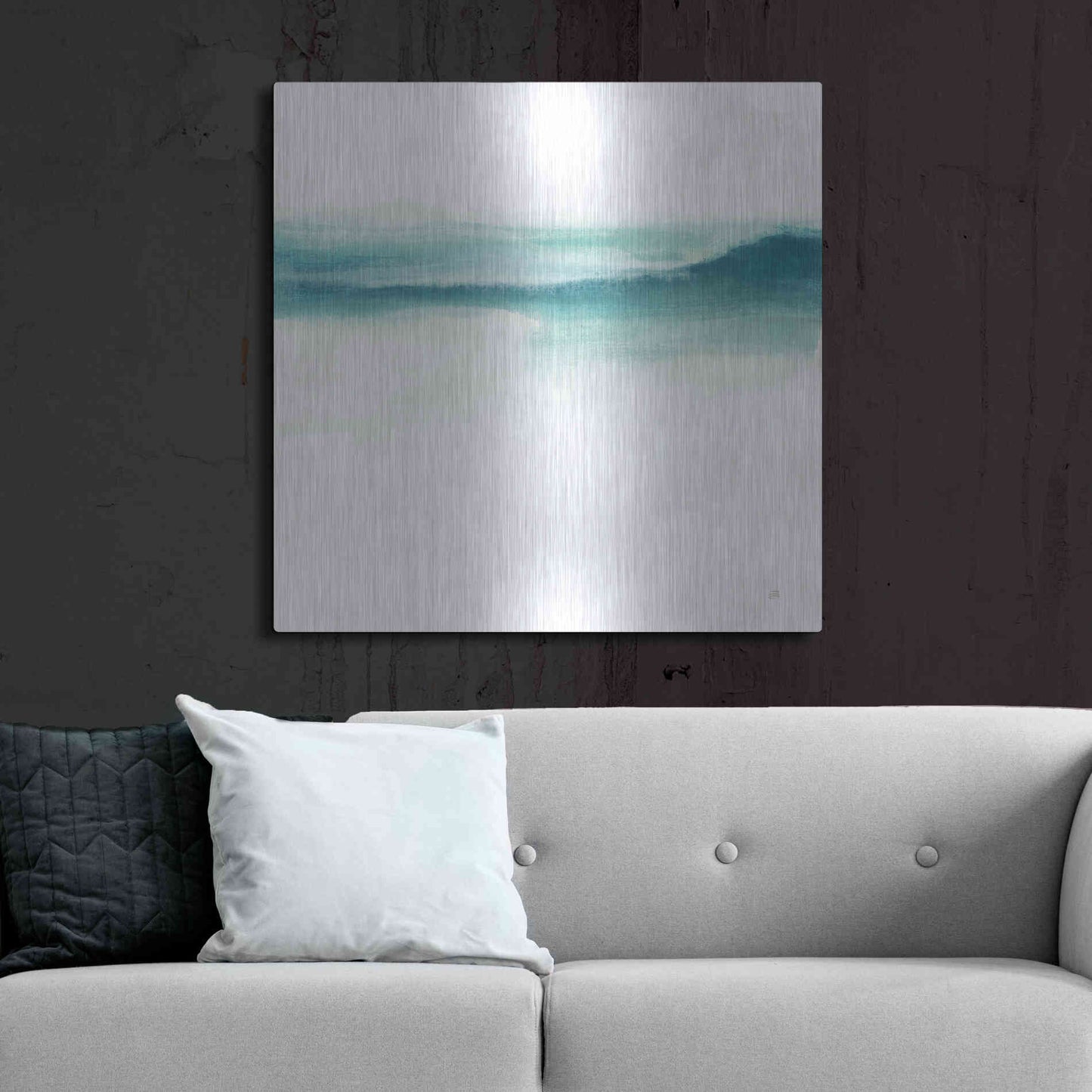 Luxe Metal Art 'Tint Mint II' by Chris Paschke, Metal Wall Art,36x36