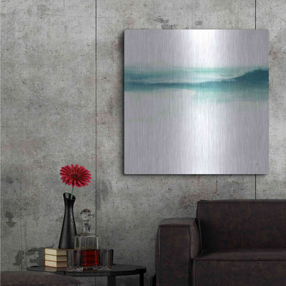 Luxe Metal Art 'Tint Mint II' by Chris Paschke, Metal Wall Art,36x36