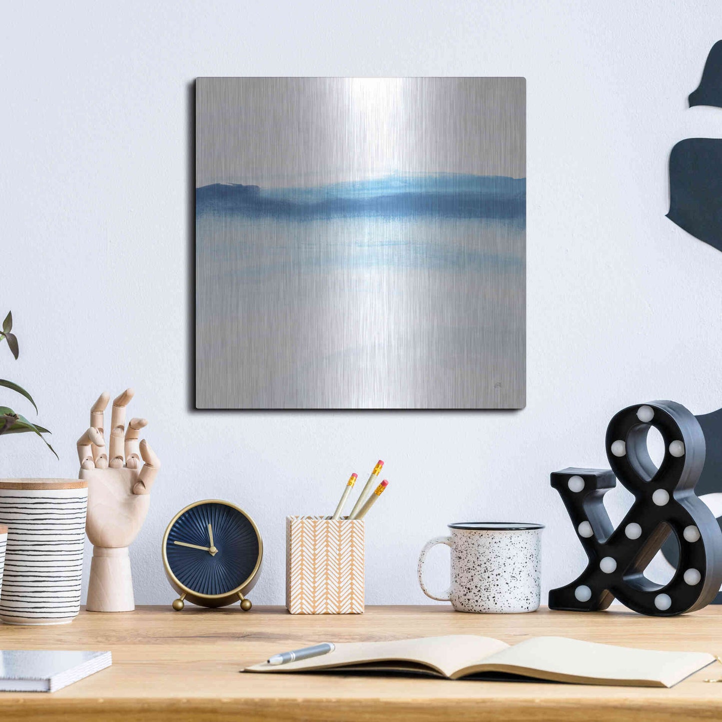 Luxe Metal Art 'Tint Purist II' by Chris Paschke, Metal Wall Art,12x12