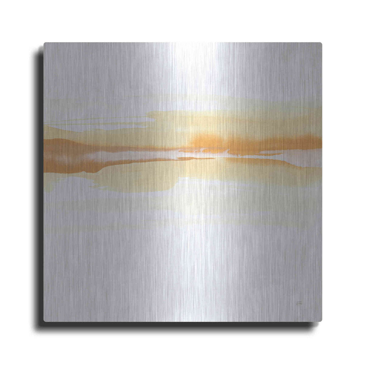 Luxe Metal Art 'Tint Turmeric I' by Chris Paschke, Metal Wall Art