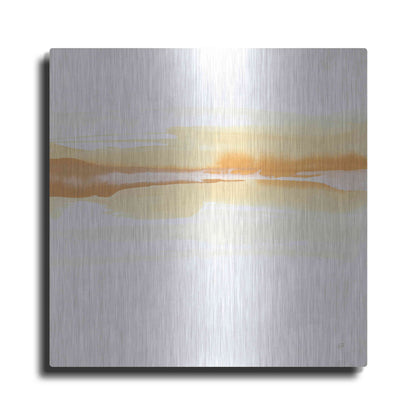 Luxe Metal Art 'Tint Turmeric I' by Chris Paschke, Metal Wall Art