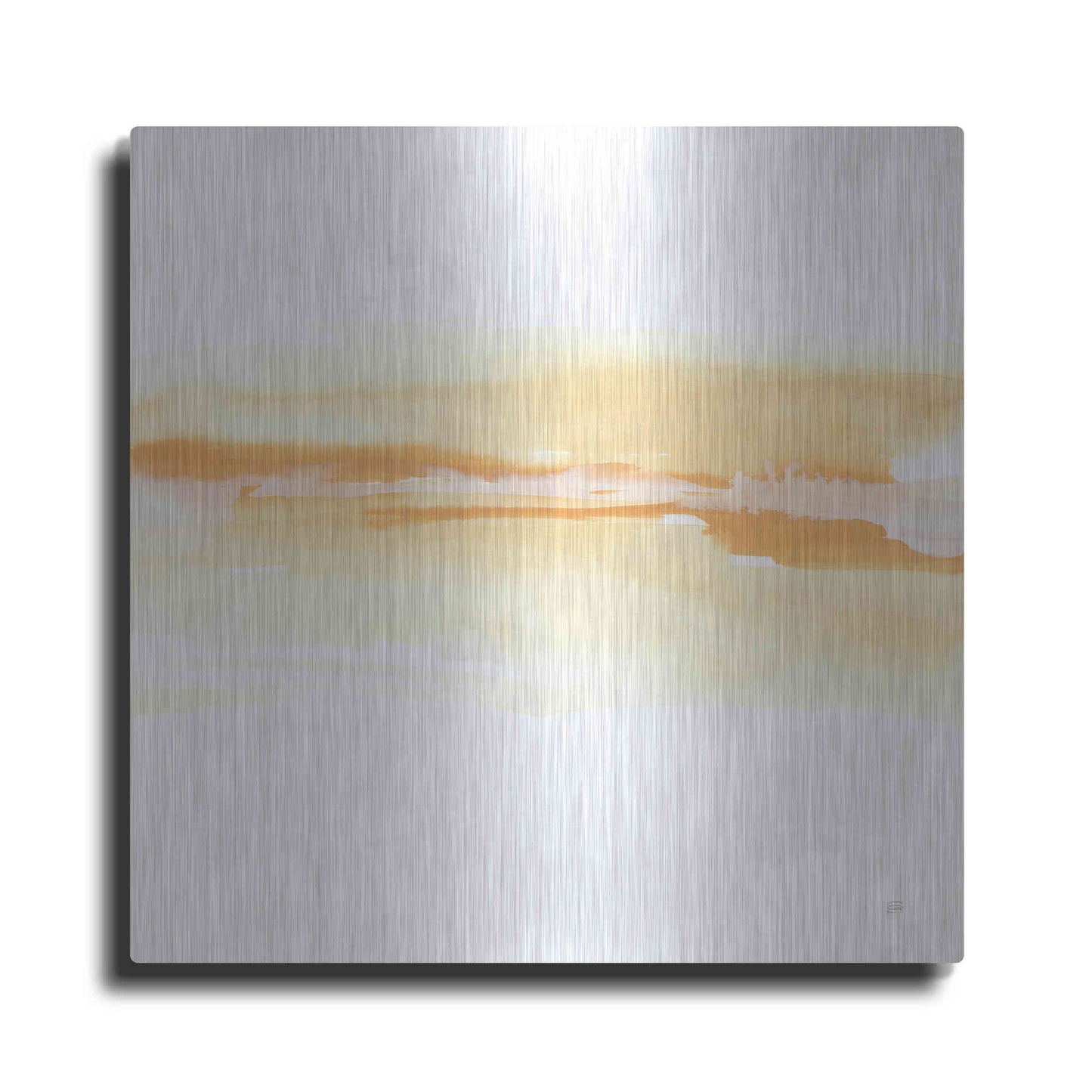 Luxe Metal Art 'Tint Turmeric II' by Chris Paschke, Metal Wall Art