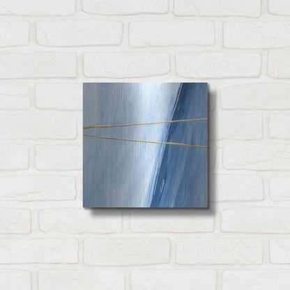 Luxe Metal Art 'Geometrics II' by Chris Paschke, Metal Wall Art,12x12