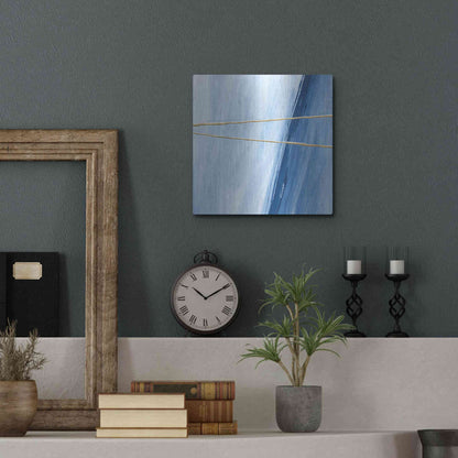 Luxe Metal Art 'Geometrics II' by Chris Paschke, Metal Wall Art,12x12