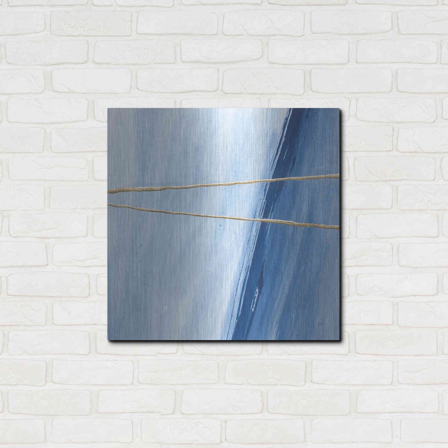 Luxe Metal Art 'Geometrics II' by Chris Paschke, Metal Wall Art,24x24