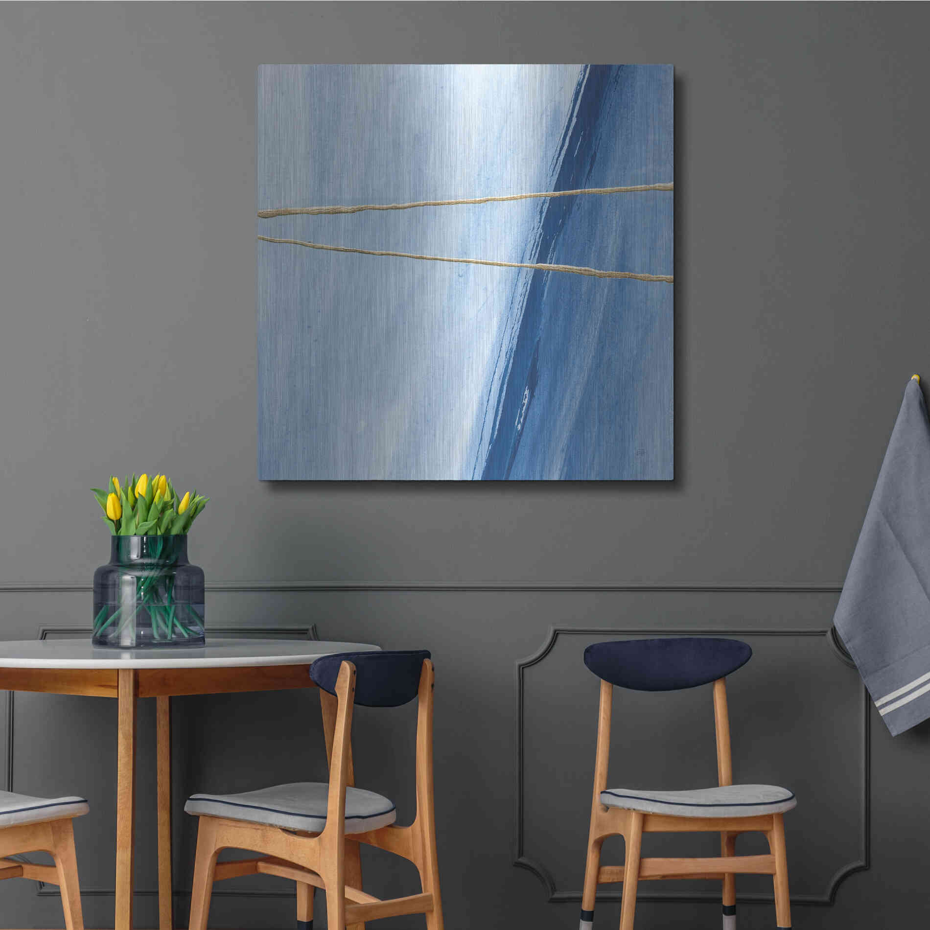 Luxe Metal Art 'Geometrics II' by Chris Paschke, Metal Wall Art,36x36