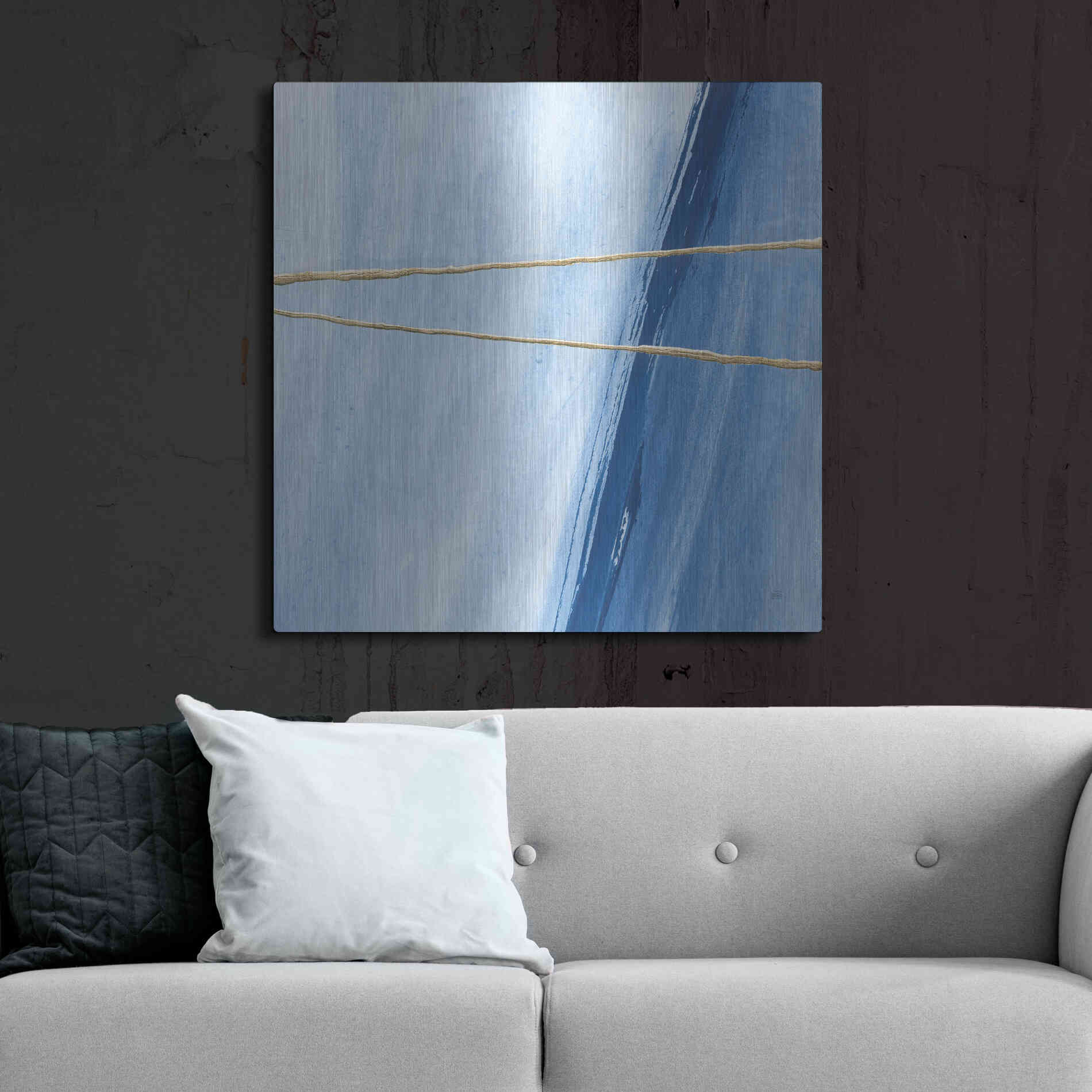 Luxe Metal Art 'Geometrics II' by Chris Paschke, Metal Wall Art,36x36