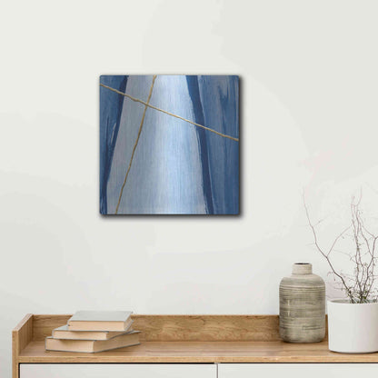 Luxe Metal Art 'Geometrics III' by Chris Paschke, Metal Wall Art,12x12