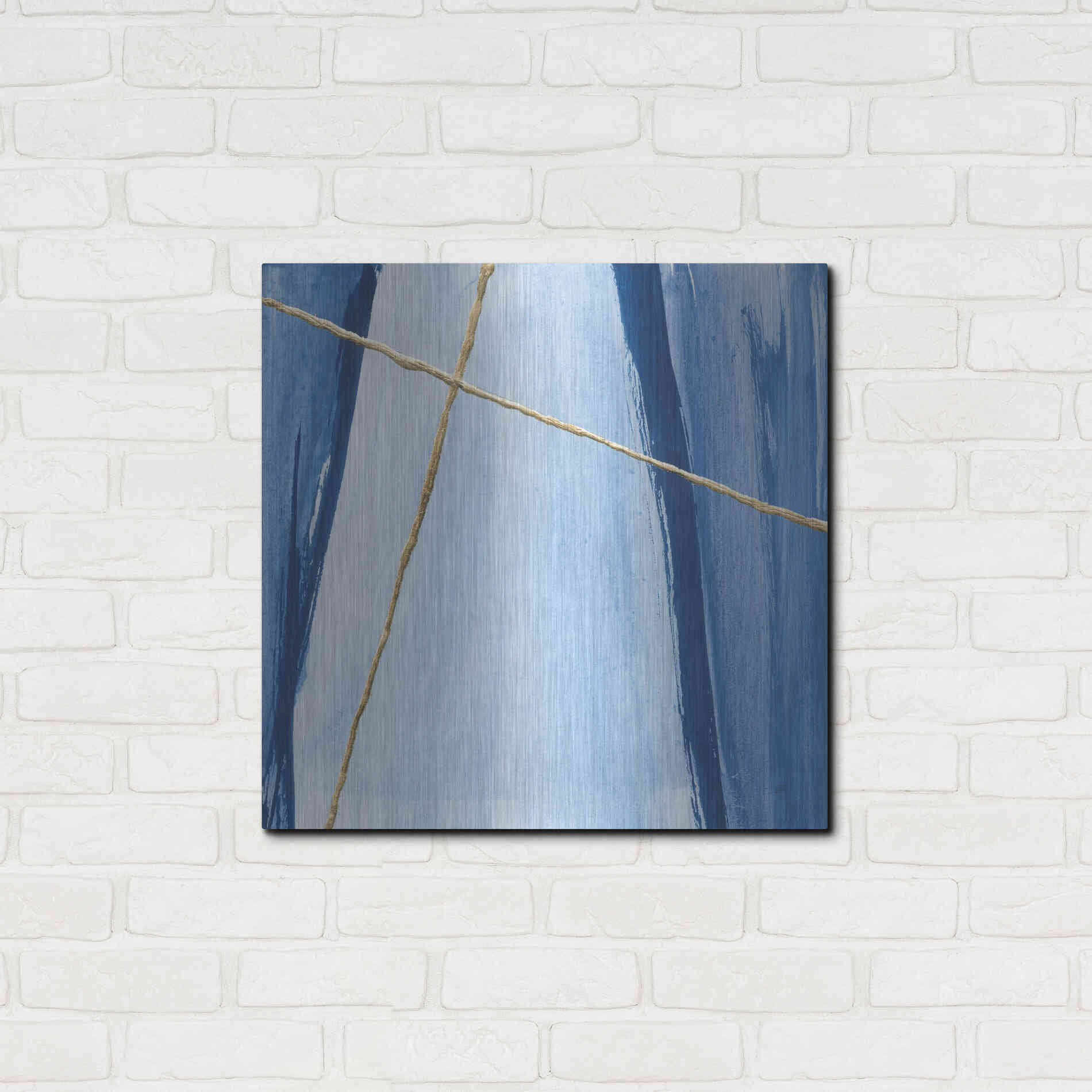 Luxe Metal Art 'Geometrics III' by Chris Paschke, Metal Wall Art,24x24