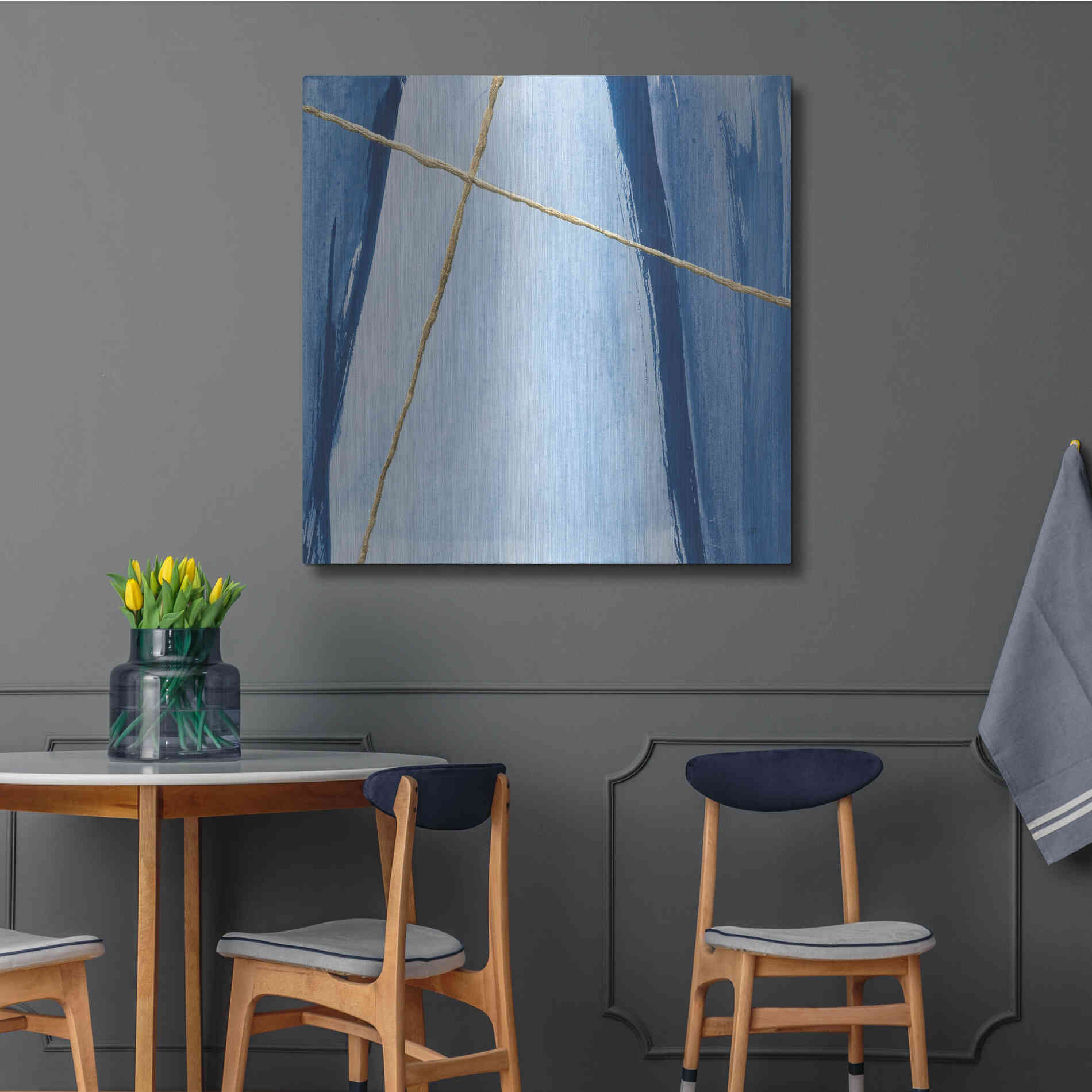 Luxe Metal Art 'Geometrics III' by Chris Paschke, Metal Wall Art,36x36