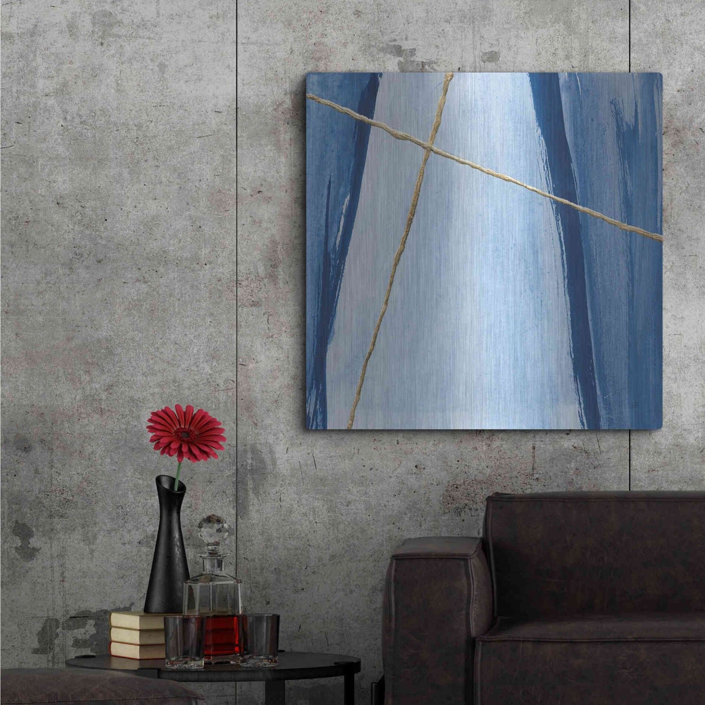 Luxe Metal Art 'Geometrics III' by Chris Paschke, Metal Wall Art,36x36