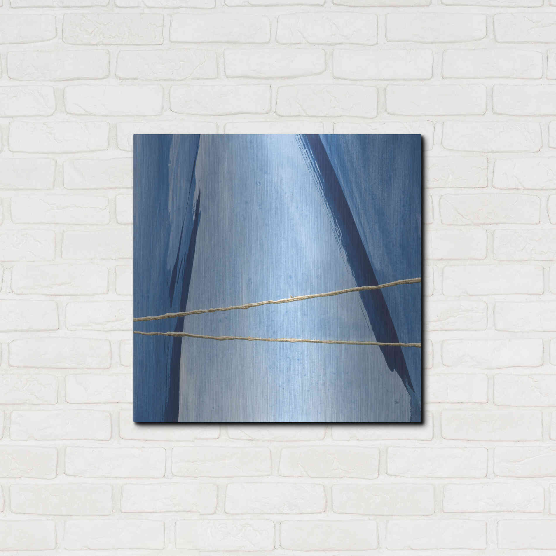 Luxe Metal Art 'Geometrics IV' by Chris Paschke, Metal Wall Art,24x24