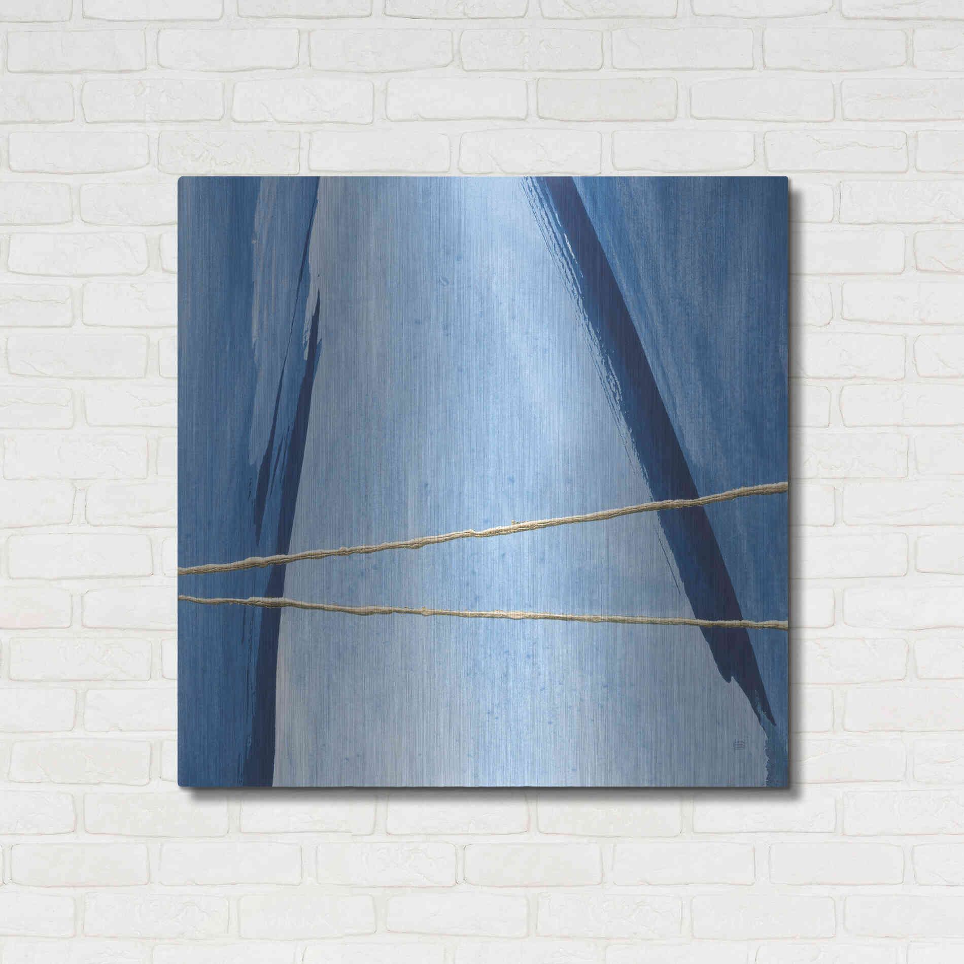 Luxe Metal Art 'Geometrics IV' by Chris Paschke, Metal Wall Art,36x36