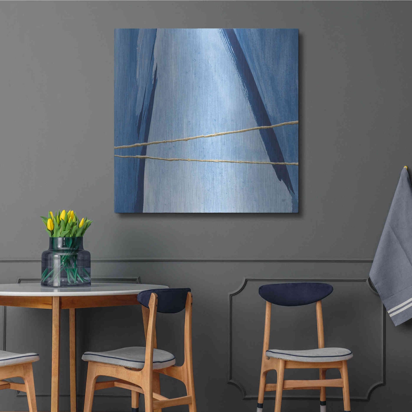 Luxe Metal Art 'Geometrics IV' by Chris Paschke, Metal Wall Art,36x36