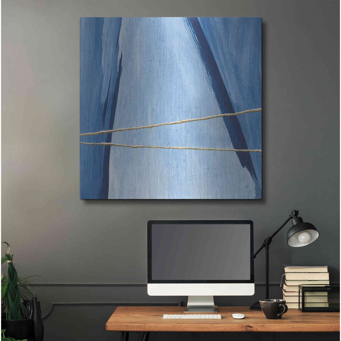 Luxe Metal Art 'Geometrics IV' by Chris Paschke, Metal Wall Art,36x36