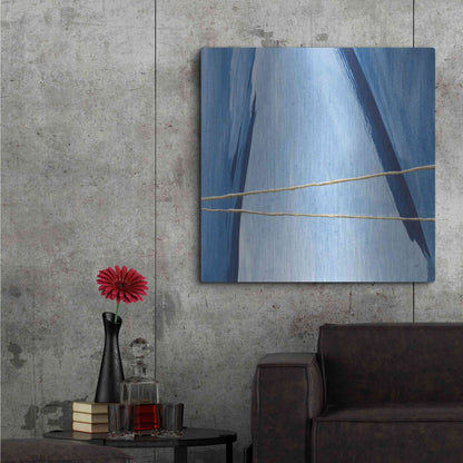 Luxe Metal Art 'Geometrics IV' by Chris Paschke, Metal Wall Art,36x36