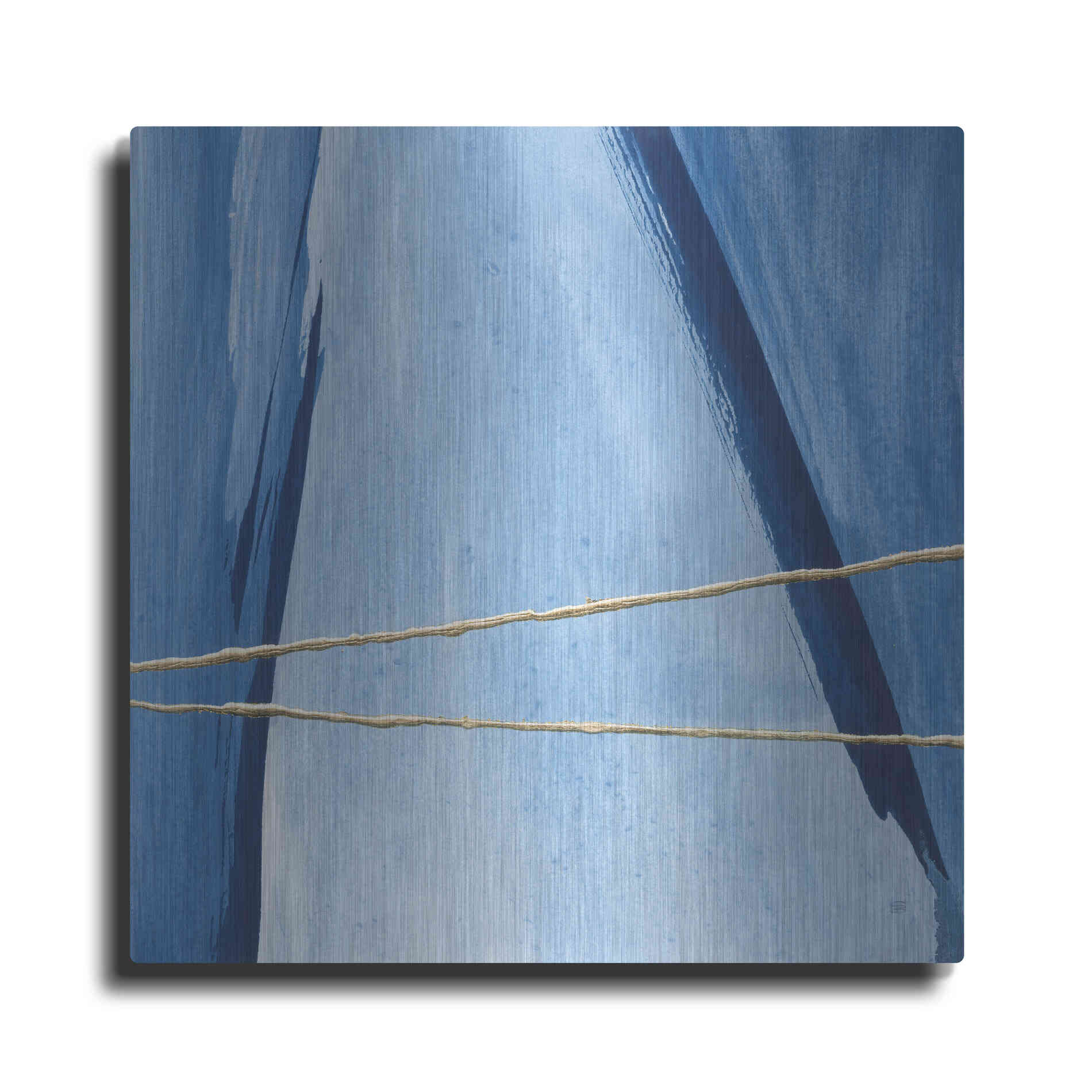 Luxe Metal Art 'Geometrics IV' by Chris Paschke, Metal Wall Art