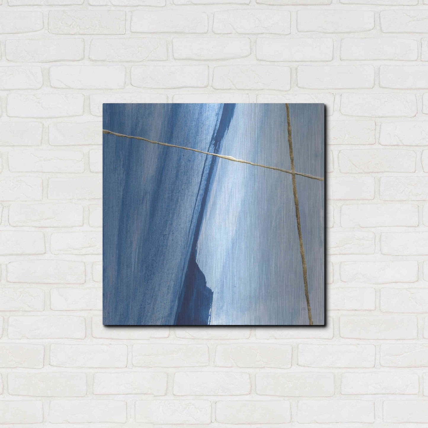 Luxe Metal Art 'Geometrics V' by Chris Paschke, Metal Wall Art,24x24