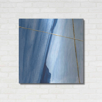 Luxe Metal Art 'Geometrics V' by Chris Paschke, Metal Wall Art,36x36