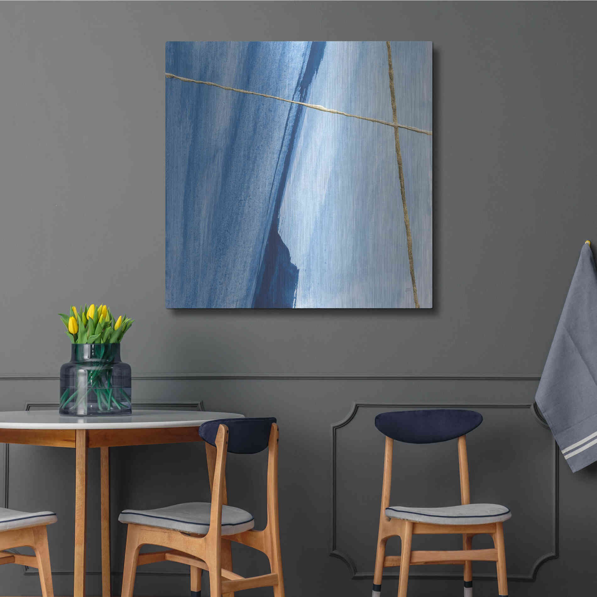 Luxe Metal Art 'Geometrics V' by Chris Paschke, Metal Wall Art,36x36