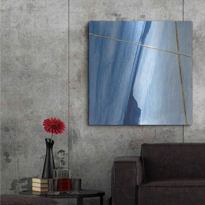 Luxe Metal Art 'Geometrics V' by Chris Paschke, Metal Wall Art,36x36