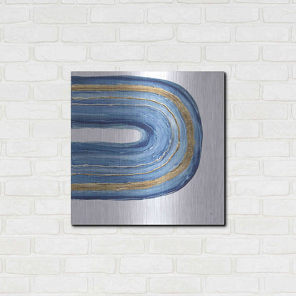 Luxe Metal Art 'Gilded Rainbow II' by Chris Paschke, Metal Wall Art,24x24
