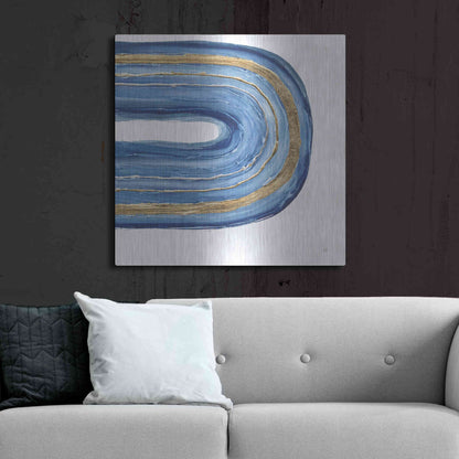 Luxe Metal Art 'Gilded Rainbow II' by Chris Paschke, Metal Wall Art,36x36