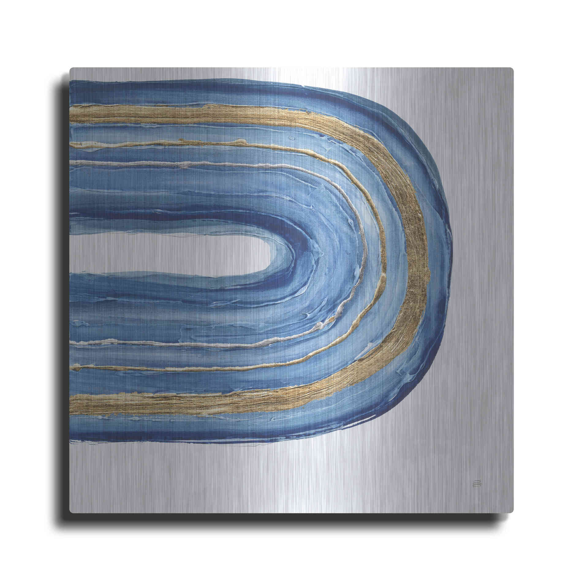 Luxe Metal Art 'Gilded Rainbow II' by Chris Paschke, Metal Wall Art