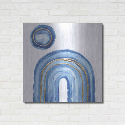 Luxe Metal Art 'Gilded Rainbow III' by Chris Paschke, Metal Wall Art,36x36