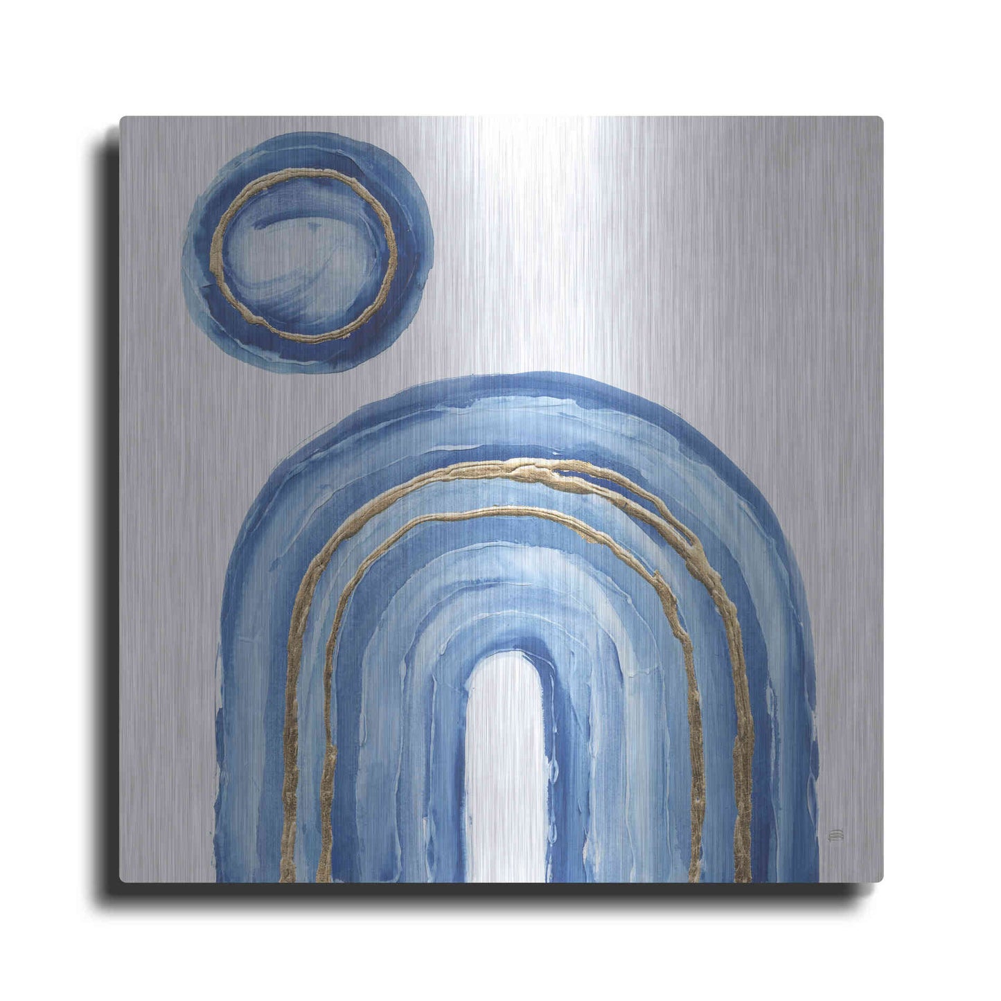 Luxe Metal Art 'Gilded Rainbow III' by Chris Paschke, Metal Wall Art