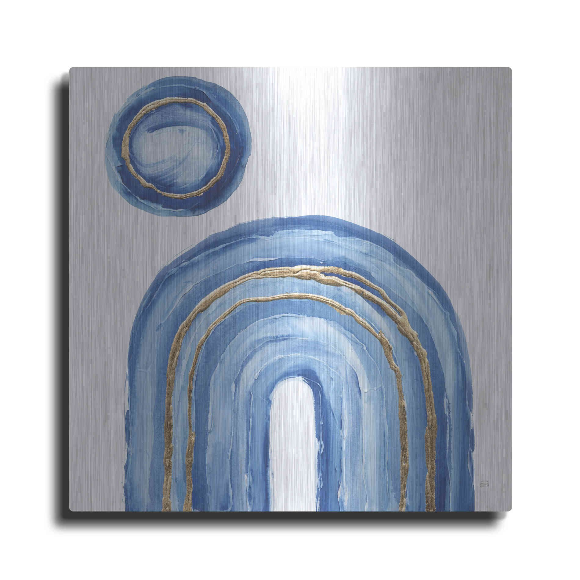 Luxe Metal Art 'Gilded Rainbow III' by Chris Paschke, Metal Wall Art