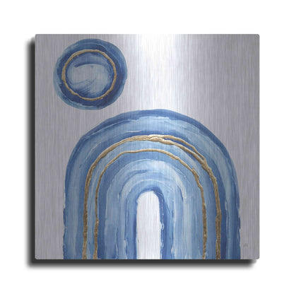 Luxe Metal Art 'Gilded Rainbow III' by Chris Paschke, Metal Wall Art