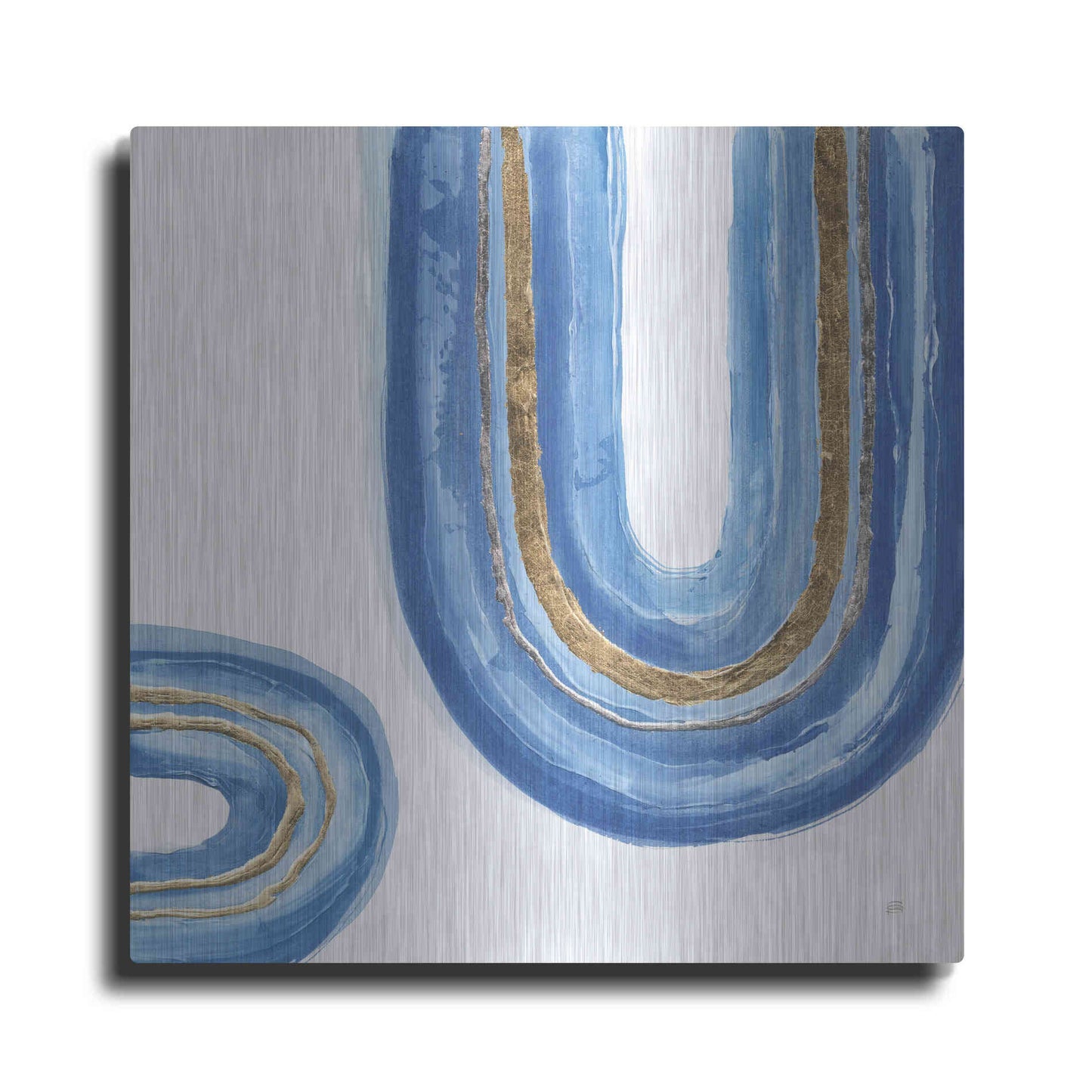 Luxe Metal Art 'Gilded Rainbow IV' by Chris Paschke, Metal Wall Art