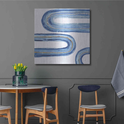 Luxe Metal Art 'Gilded Rainbow V' by Chris Paschke, Metal Wall Art,36x36