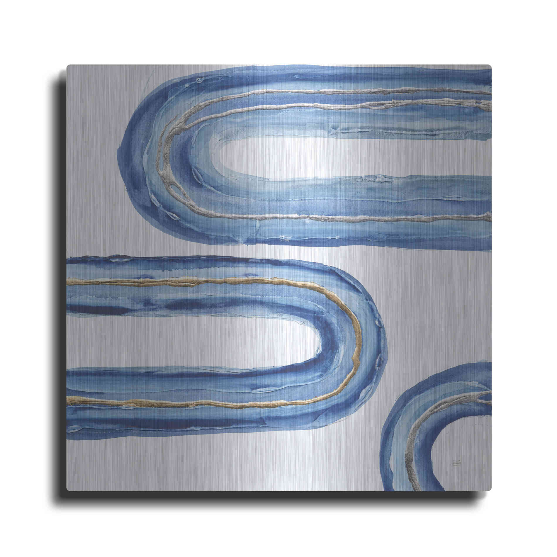 Luxe Metal Art 'Gilded Rainbow V' by Chris Paschke, Metal Wall Art