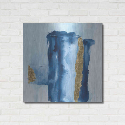 Luxe Metal Art 'Glacier I' by Chris Paschke, Metal Wall Art,36x36