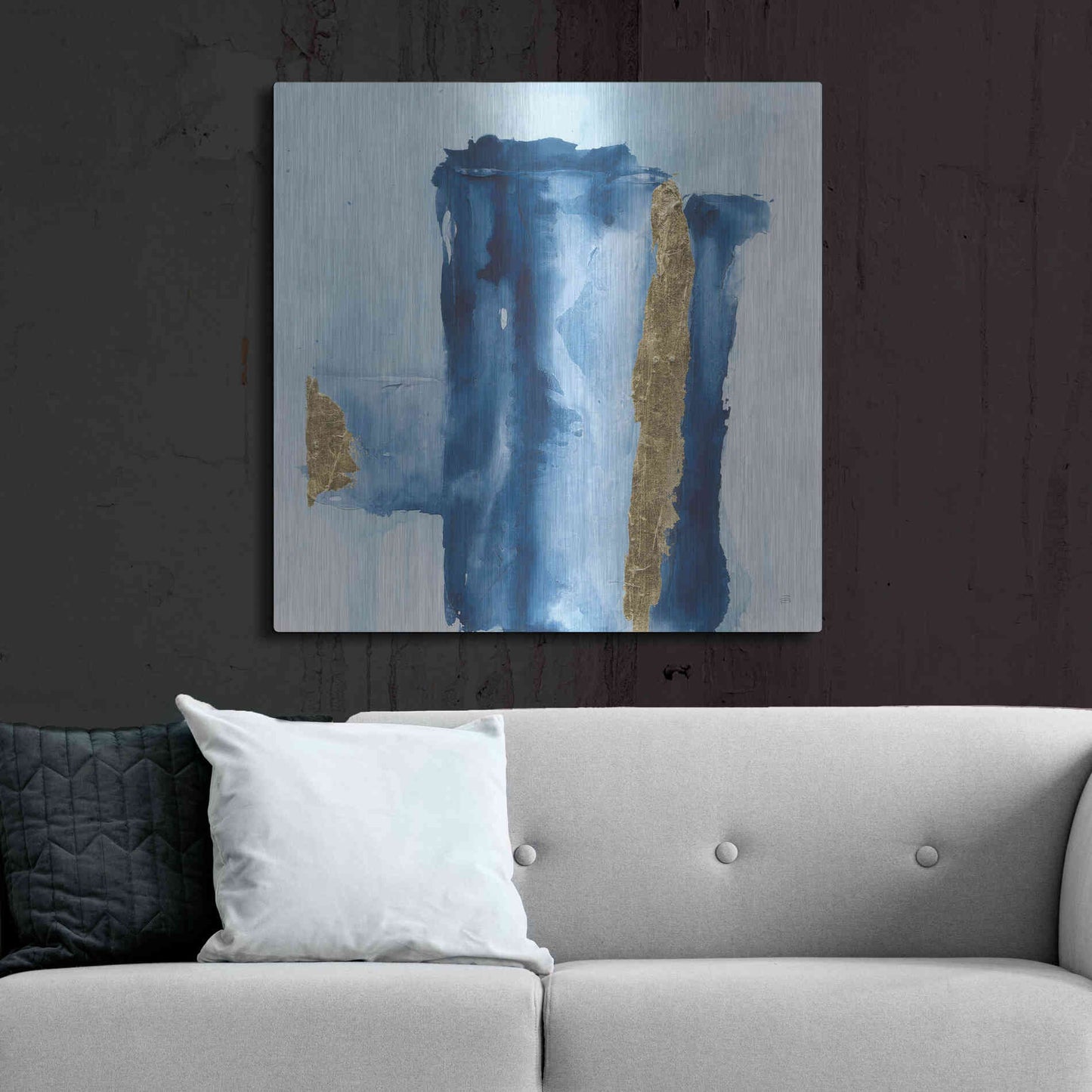 Luxe Metal Art 'Glacier I' by Chris Paschke, Metal Wall Art,36x36