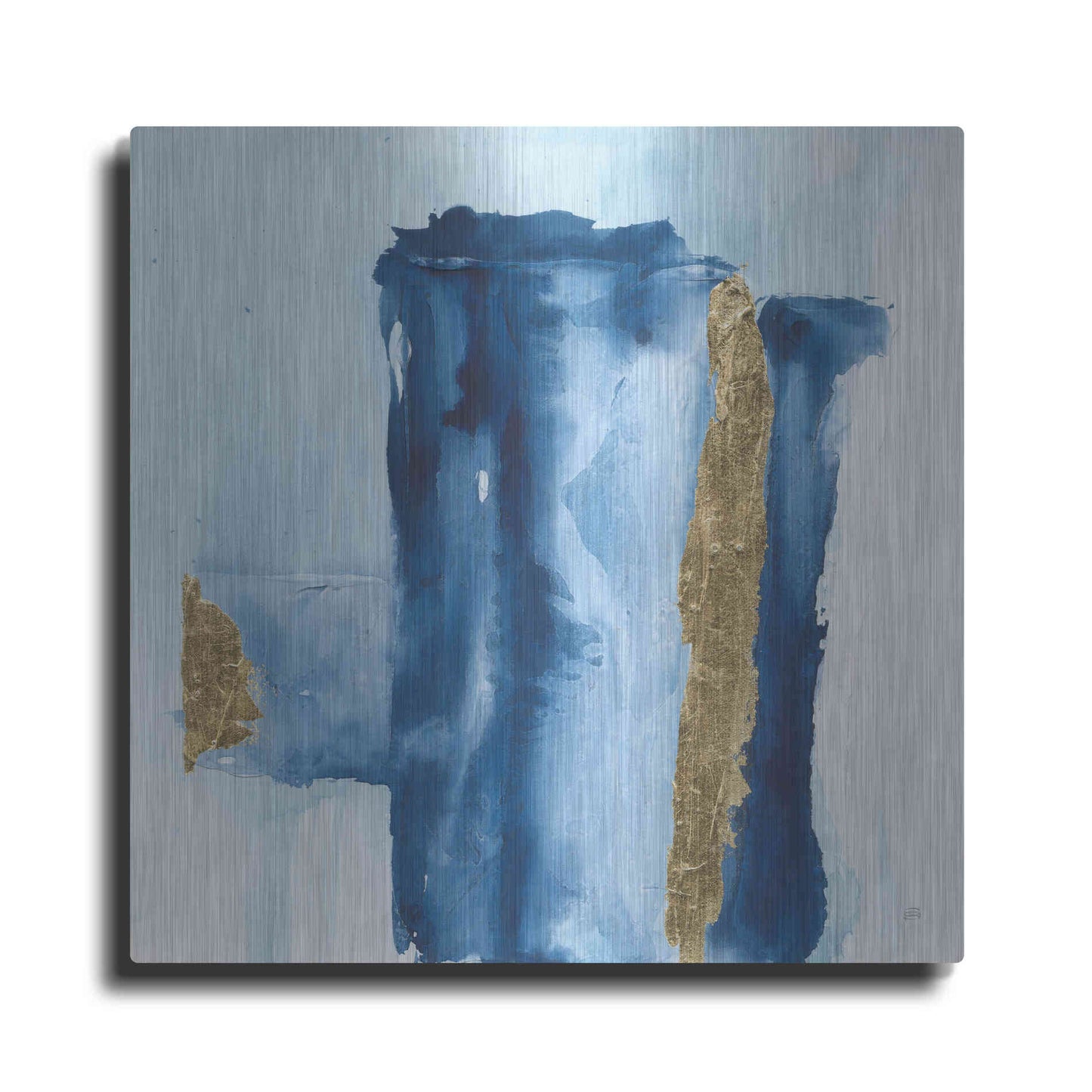 Luxe Metal Art 'Glacier I' by Chris Paschke, Metal Wall Art