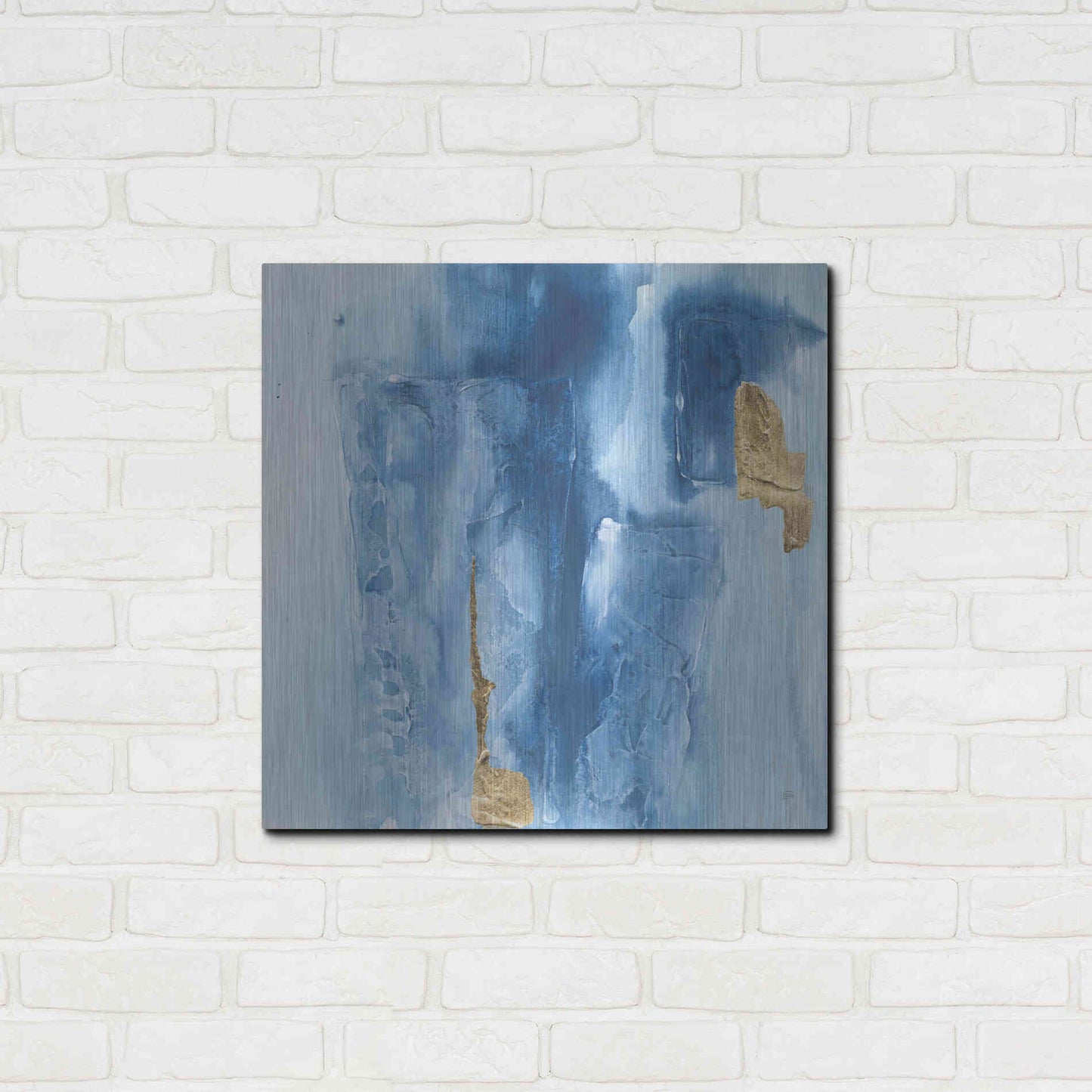 Luxe Metal Art 'Glacier II' by Chris Paschke, Metal Wall Art,24x24