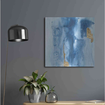 Luxe Metal Art 'Glacier II' by Chris Paschke, Metal Wall Art,24x24