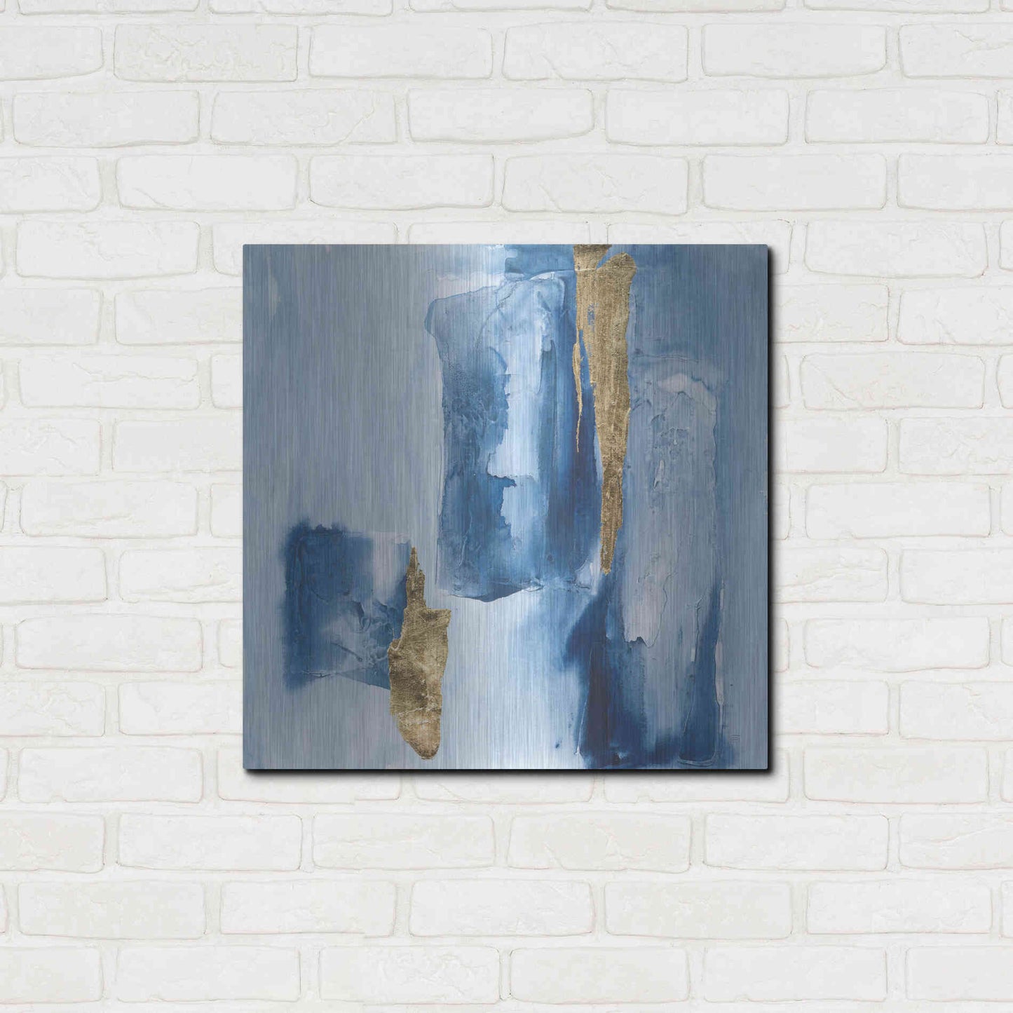 Luxe Metal Art 'Glacier III' by Chris Paschke, Metal Wall Art,24x24