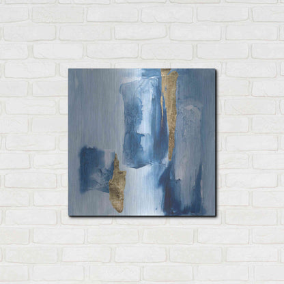 Luxe Metal Art 'Glacier III' by Chris Paschke, Metal Wall Art,24x24