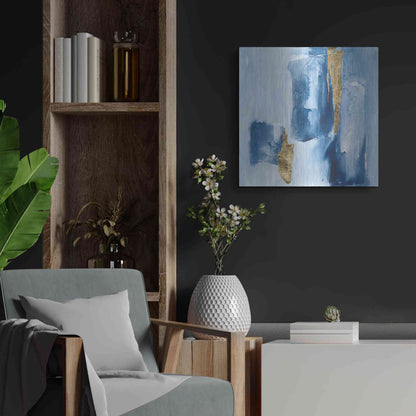 Luxe Metal Art 'Glacier III' by Chris Paschke, Metal Wall Art,24x24