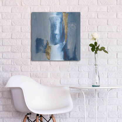 Luxe Metal Art 'Glacier III' by Chris Paschke, Metal Wall Art,24x24