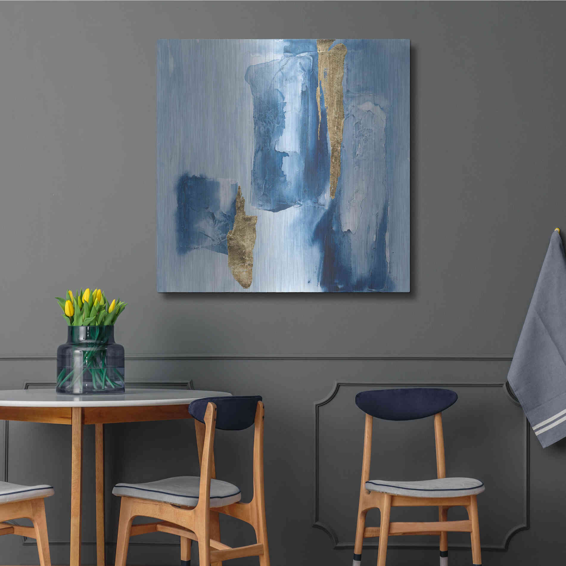 Luxe Metal Art 'Glacier III' by Chris Paschke, Metal Wall Art,36x36