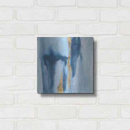 Luxe Metal Art 'Glacier IV' by Chris Paschke, Metal Wall Art,12x12