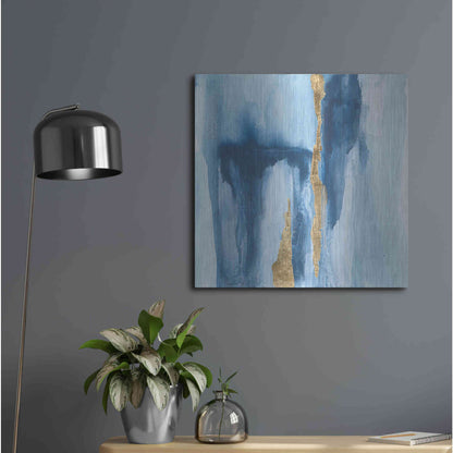 Luxe Metal Art 'Glacier IV' by Chris Paschke, Metal Wall Art,24x24