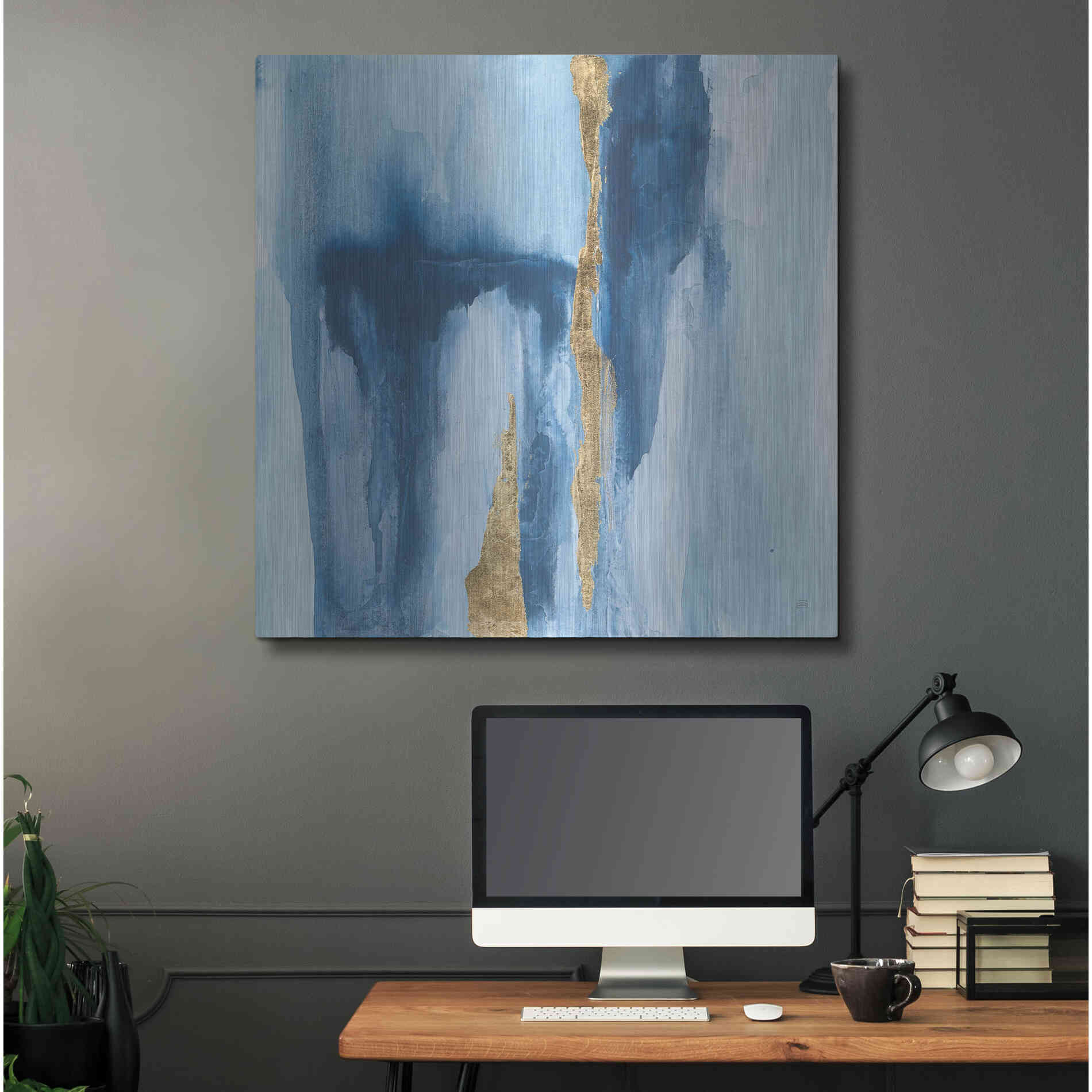 Luxe Metal Art 'Glacier IV' by Chris Paschke, Metal Wall Art,36x36