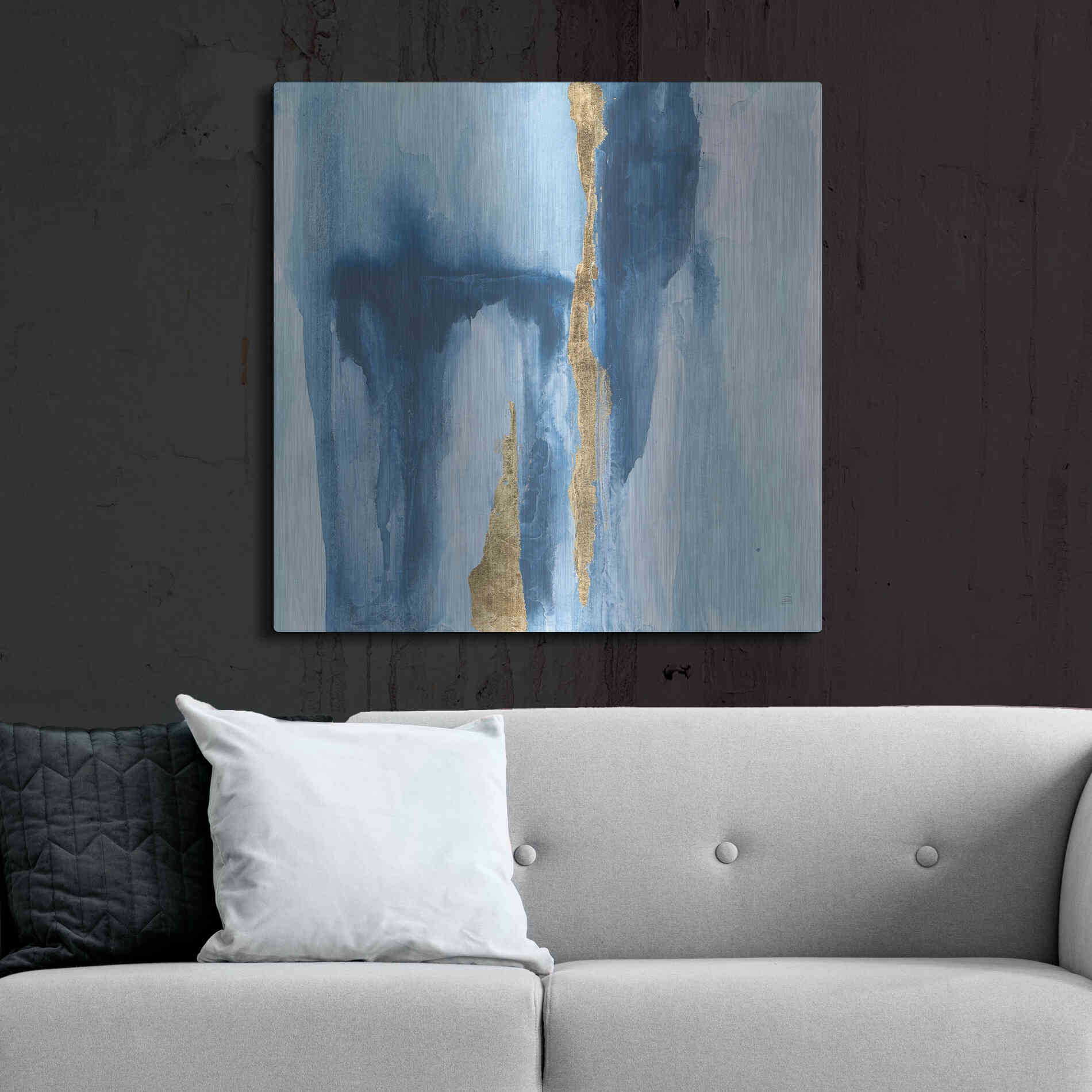 Luxe Metal Art 'Glacier IV' by Chris Paschke, Metal Wall Art,36x36