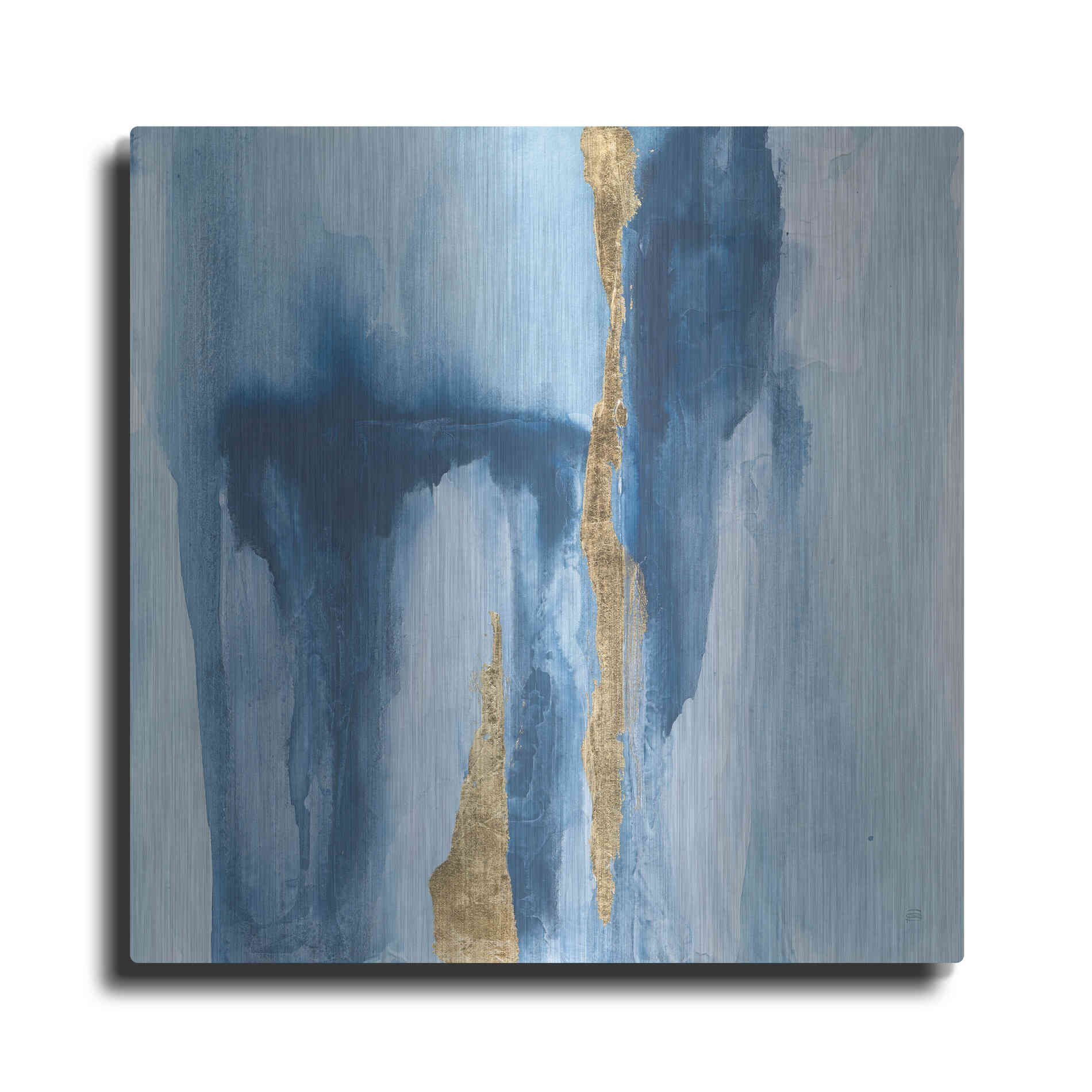 Luxe Metal Art 'Glacier IV' by Chris Paschke, Metal Wall Art